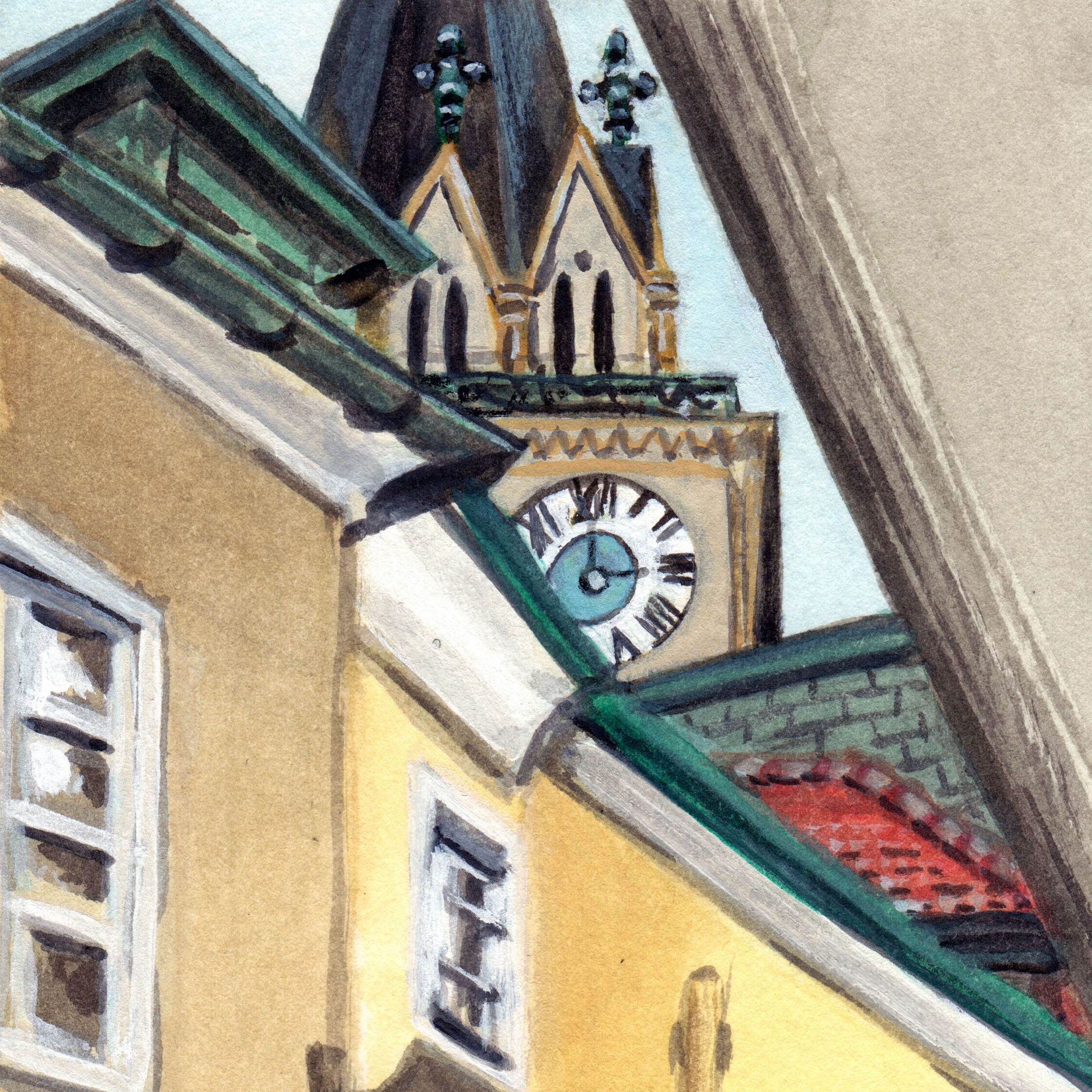 Urban Sketching 2022-2023 Detail, Nicole Hörold